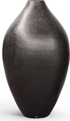 Immagine prodotto di Casa Padrino Vaso da fiori decorativo nero opaco Ø 91 x H. 155 cm - Decorazione giardino