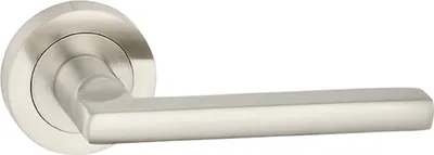 Zdjęcie produktu dla Kuchinox Ada klamka na rozecie, satyna, aluminium - drzwi wewnętrzne 38-45 mm, ekonomiczny segment, dł. rękojeści 115 mm