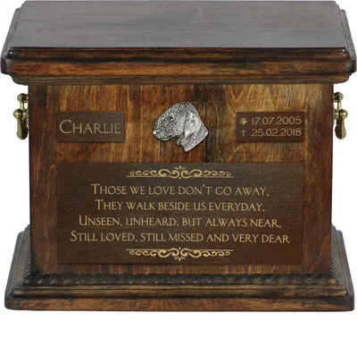 Productafbeelding van Bedlington Terriër - Urn voor as van een hond, gepersonaliseerde urn met gravure, herdenkingskist voor as van een hond, merk Art-Dog