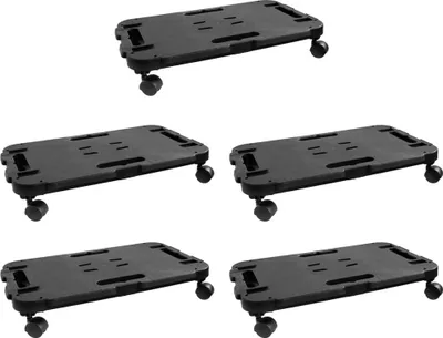 Imagen del producto de vidaXL Juego de 5 ruedas transportadoras, color , fabricadas en polipropileno, con capacidad de carga de 200 kg