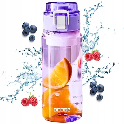 Produktbild von Trinkflasche 550 ml mit Skala – BPA-freie Tritan-Flasche für Schule, Sport, Fahrrad & Reisen, auslaufsicherer Verschluss