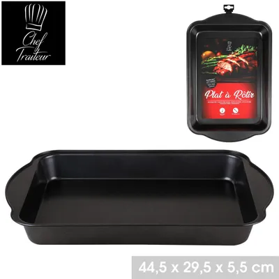 Produktbild von Chef Traiteur 44,5 x 29,5 x 5 cm Backblech Backofenblech Ofenblech 26879