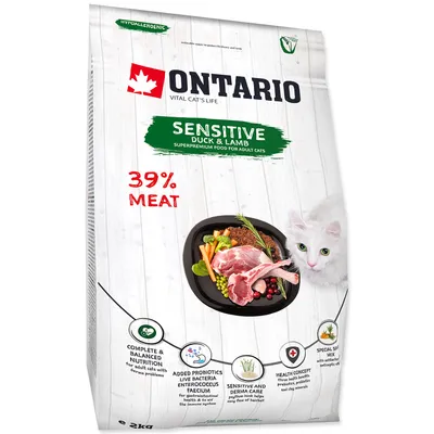 Productafbeelding van Krmivo Ontario Kat Sensitief/Huidproblemen, 2 kg