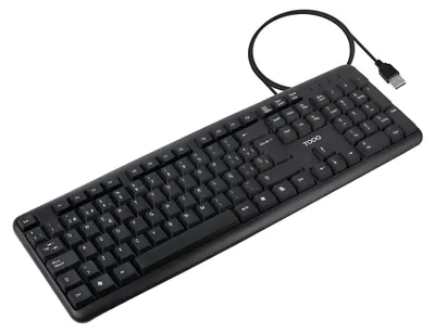 Obrázek produktu pro TooQ TQK-2002-B, Kabel, USB, Membránový spínač, Černá