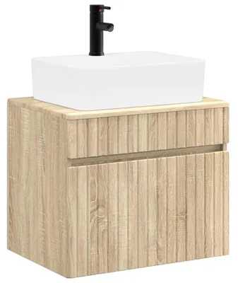 Produktbild von vidaXL Badezimmermöbel-Set Sonoma-Eiche Holzwerkstoff