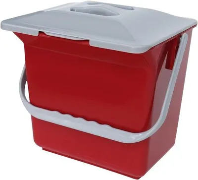 Immagine prodotto di Sacco per il compost - 6 L - Rosso - Ecologico - Resistente - Sacco per il compost di piccole dimensioni