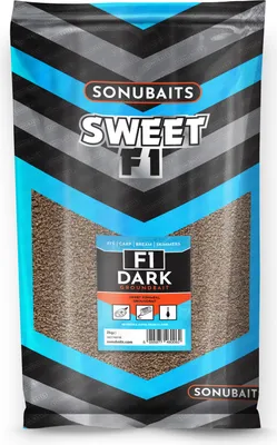 Immagine prodotto di 2kg SONUBAITS F1 SWEET DARK Cibo per la pesca Cibo per carpa F1 Skimmer Bream