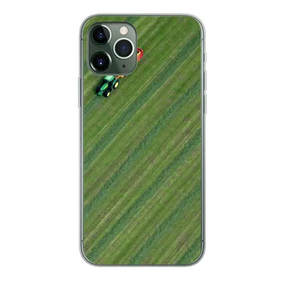 Produktbild von MuchoWow® Handyhülle Schutzhülle Hülle für iPhone 11 Pro Zugmaschine - Anhänger - Grün Silikon Softcase Handy Hülle - Handy