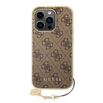 Produktbild von Guess Guhcp14Lgf4Gbr Iphone 14 Pro 6.1 Braun/Braunes Hardcase 4G Charms Kollektion