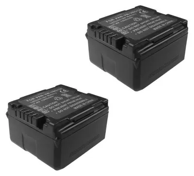 Produktbild von 2x Li-Ion Akku für Panasonic NV-GS55 NV-GS100 NV-GS70 NV-GS50 HDC-SD100 NV-GS320 VDR-M70K VDR-M30K VDR-M95 Kameras / Ersatz Akku 7,4V 1500mAh
