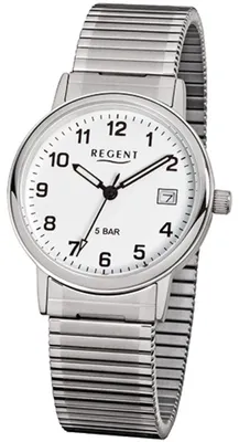 Produktbild von Regent Herren Armbanduhr F-705 Edelstahl Zugband