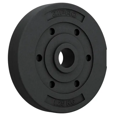 Produktbild von ZIPRO Hantelscheibe 1,25 kg Bitumen 31mm - Hantelgewichte Fitness Krafttraining Kurzhantel Langhantel Bodenschonend leise Gewichte 30mm Hanteln Set