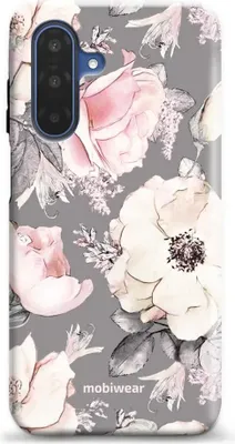 Produktbild von Handyhülle für Galaxy A17 5G, Mobiwear Elite Pro, Rosa-Blumig