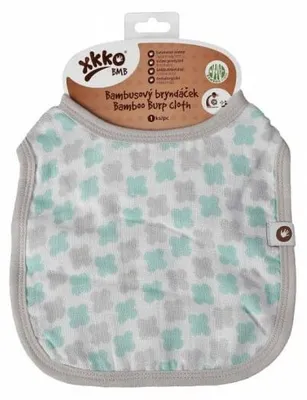 Obrázok produktu pre XKKO Bambusový podbradník Scandinavian Baby Mint Cross