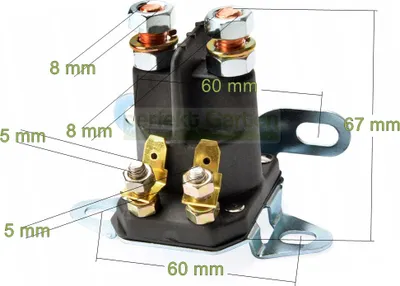 Obrázok produktu pre Elektromagnetický spínač 4-pólový 12V kosačka na trávu Castelgarden Dolmar Stiga
