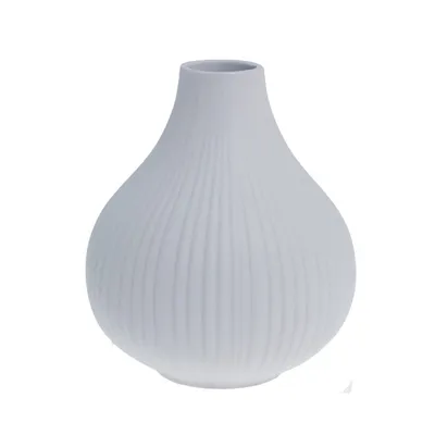 Produktbild von Storefactory Vase EKENAS XL grau | Ø 21x25cm