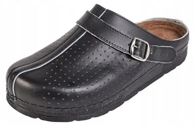 Produktbild von M&C BZ460 Medizinische Lederclogs Schwarz Größe 41