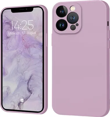 Produktbild von Hülle für iPhone 12 Pro Case Cover Bumper Silikon Softgrip Schutzhülle Farbe: Lila