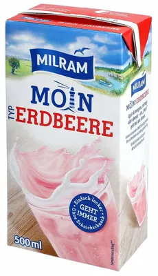 Image de Milram Moin Boisson lactée au délicieux goût de fraise 500ml