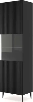 Zdjęcie produktu dla FURNLUX Szafka Ravenna B Black 60cm / Kolor główny: Czarny / Wymiary: 60 x 215 x 42 cm