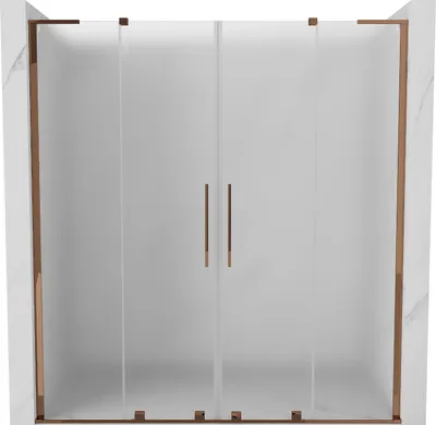 Obrázek produktu pro Mexen Velar L Duo posuvné sprchové dveře 180 cm, matné, růžové zlato - 871-180-003-32-60