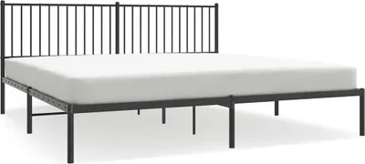 Obrázek produktu pro vidaXL Postel s čelem kovová černá 193x203 cm