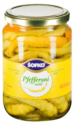 Zdjęcie produktu dla Sofko Pfefferoni, łagodny 620g