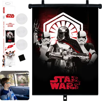 Produktbild von STAR WARS Stormtrooper Sonnenschutzrollo fürs Autofenster 36 × 45 cm