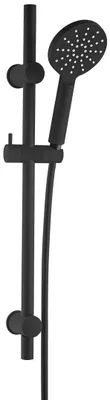 Image de New Oneo ensemble de douche noir mat 3 pièces Essebagno