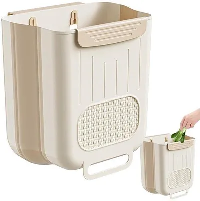 Produktbild von Wasserfeste Klappmülle | Große Klappmülle für Küchen, wasserdichte Klappmülle für die Platz sparende Abfallentsorgung neben der Spüle.