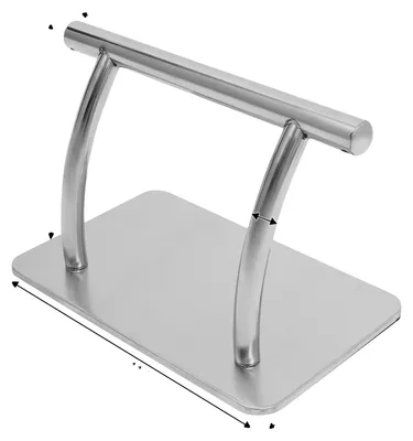 Obrázek produktu pro Opěrka nohou, ergonomický design, robustní konstrukce, stříbrná