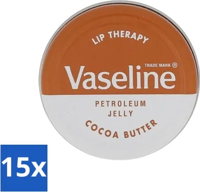 Immagine prodotto di Vaselina - Lip Therapy - Balsamo labbra - Burro di cacao - 20 g - confezione risparmio - 15 pezzi