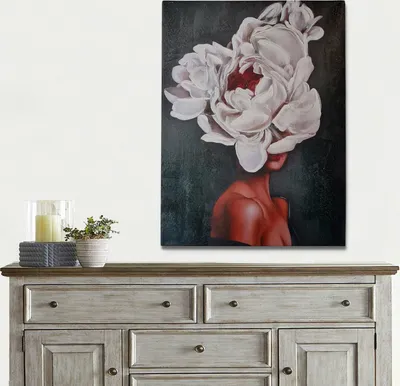 Obrázok produktu pre Wallity, OP6019235950954- HND1147, Farebné, Výtlačky na plátno, 50 x 70 cm, 100% plátno