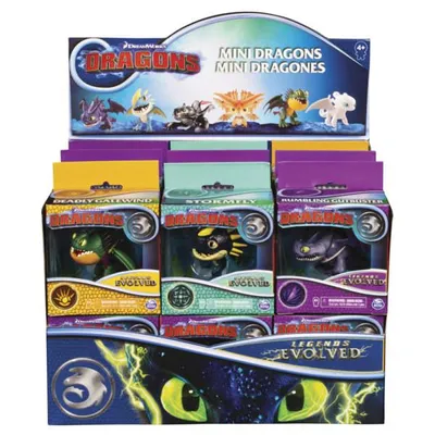 Produktbild von DreamWorks Dragons Mini Dragons mit Drachenklassen-Symbol, sortiert (Zufallsauswahl), 50 g
