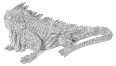 Produktbild von Dekorative Pantherfigur, 31x15x12 cm, silberfarben, mit feiner Struktur