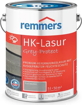 Zdjęcie produktu dla Remmers HK-Lasur grey protect platingrau 5 l