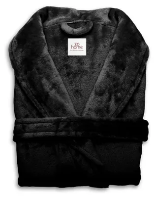 Produktbild von Zohome Deep-Black Bademantel Cara XL - Hergestellt aus 100% Polyester