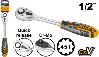 Obrázok produktu pre Račňa 1/4'' 45T Ingco