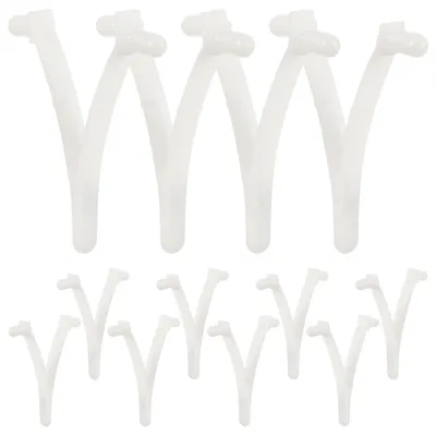 Produktbild von 12 Stück Pool-V-Clips zur Befestigung an Stangen