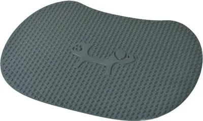 Produktbild von Graue Paw Pad Design Katzenstreuunterlage - große Größe - rutschfeste Unterlage für Katzenstreu