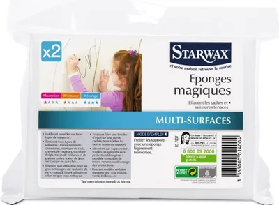 Image de Éponge magique Starwax 12,5 x 8,5 x 2,5 2