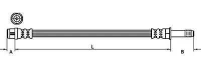 Produktbild von METZGER 4110885 Bremsschlauch für AUDI A6 Avant (4G5, 4GD, C7) A6 Limousine (4G2, 4GC, C7) A7 Sportback (4GA, 4GF) A7 Sportback (4KA)