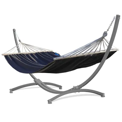 Immagine prodotto di Amaca Potenza con telaio Per due persone amaca con barra 220x160 cm I Telaio zincato 220 kg