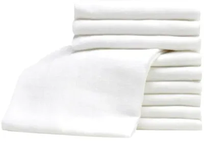 Zdjęcie produktu dla Pieluszki tetrowe białe 70x80 cm 10 szt. / Bocioland