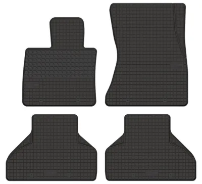 Produktbild von Gummimatten Fußmatten Schwarz für BMW X5 E70 2006-2013 Set 4-tlg