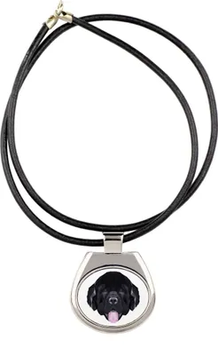 Imagen del producto de Art-Dog Collar con colgante – Terranova – con cordón