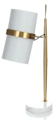 Imagen del producto de Lámpara de mesa Novum de mármol y metal dorado