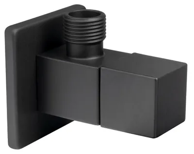Produktbild von Eck-Kugelventil 1/2"x3/8", Quadratisch, Schwarz matt