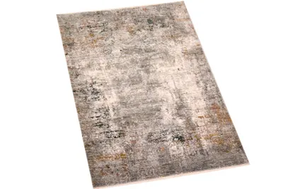Produktbild von Teppich Wohnzimmerteppich abstrakt Designerteppich in grau beige Größe - 80x150 cm
