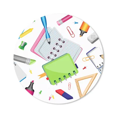Produktbild von MuchoWow® Mauspad Mousepad Muster - Schule - Bleistift 30x30 cm - Mousepads - Maus Mat - Pad - Mausunterlage - Tischunterlage - Schreibtischmatten